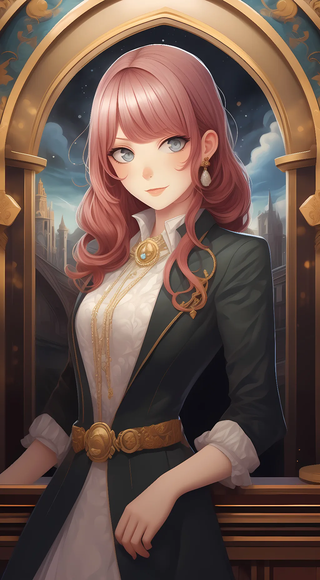 ai character: amber background