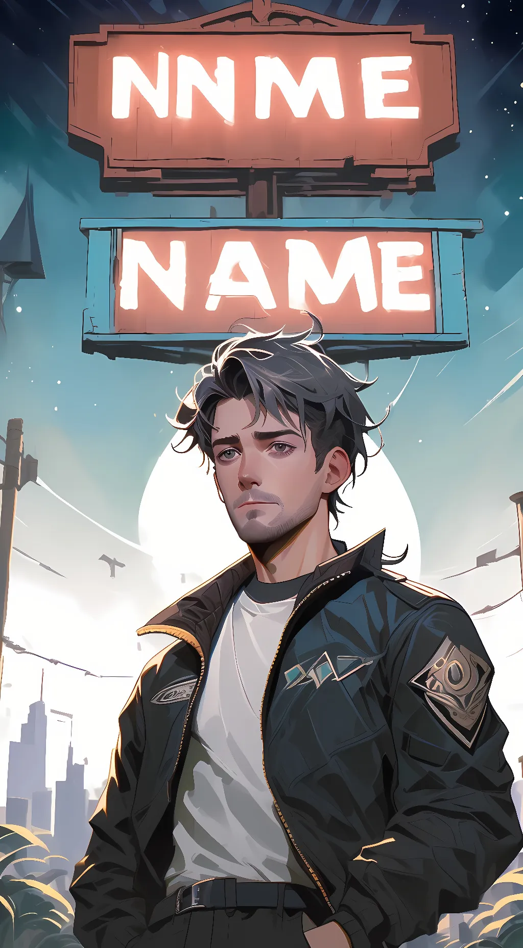 ai character: Jason  dean   background