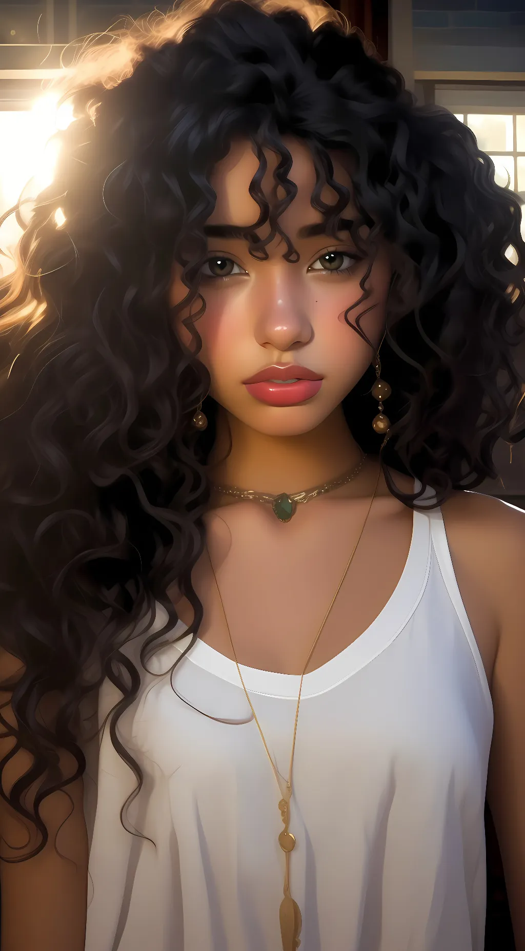 ai character: ayana Rhian background