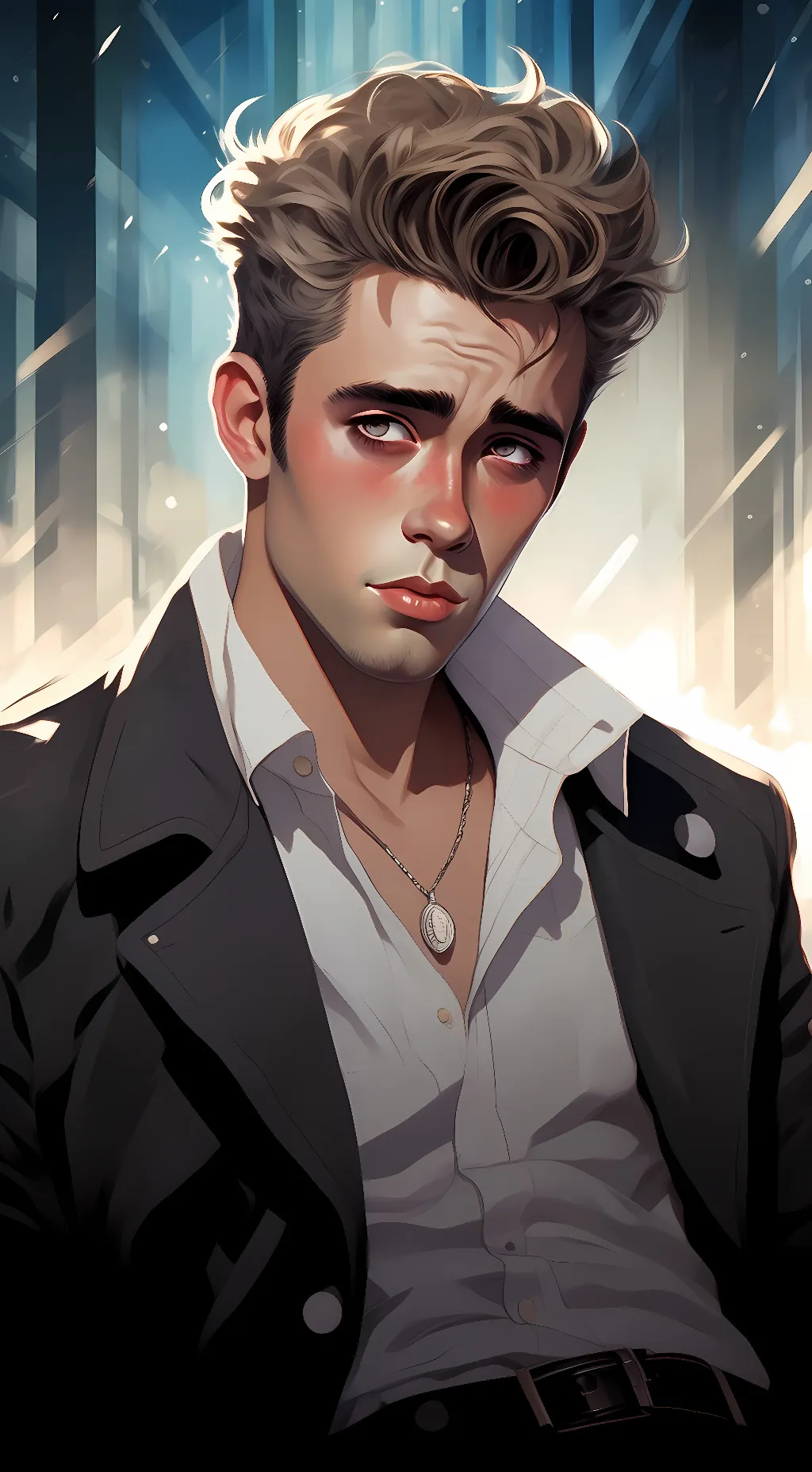ai character: James Dean background