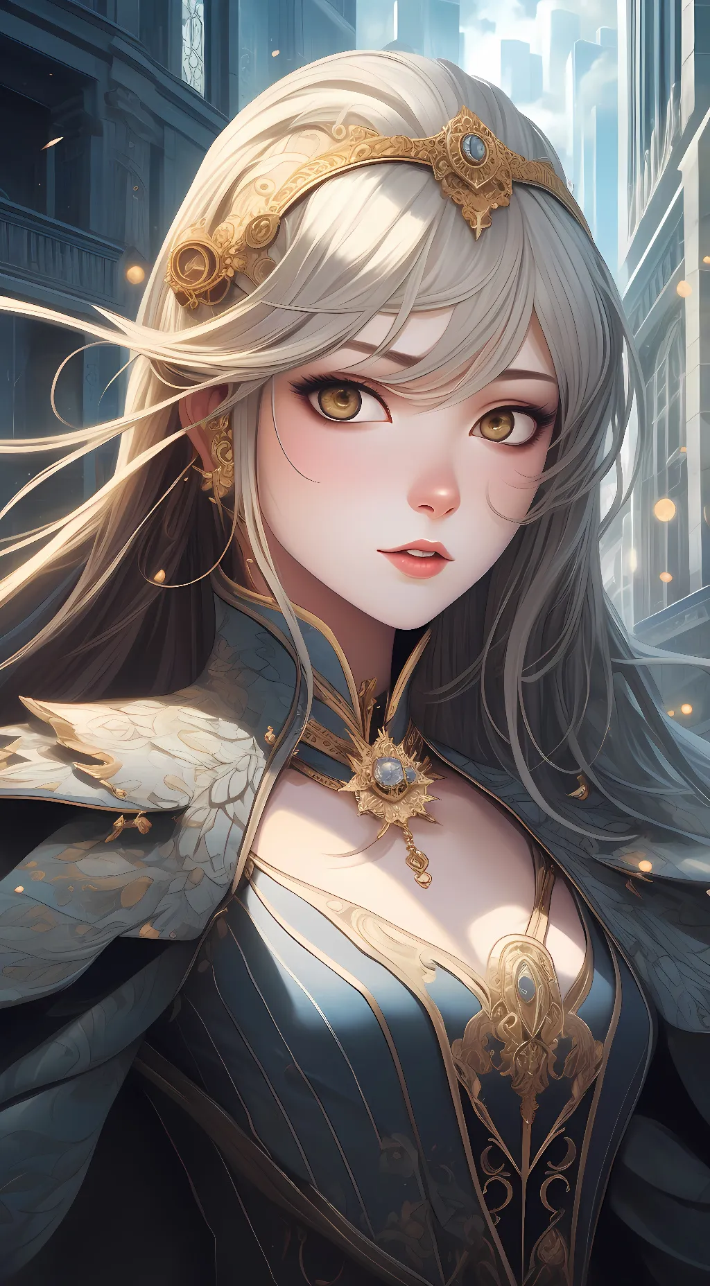 ai character: Amber  background