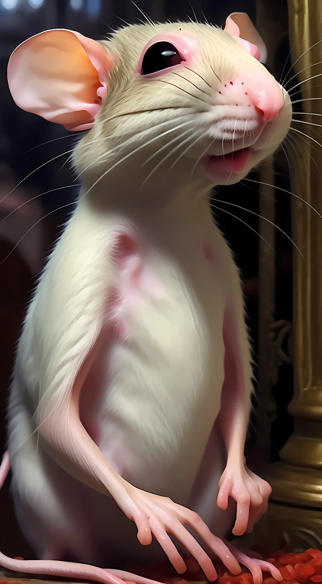 ai character: mole rat background