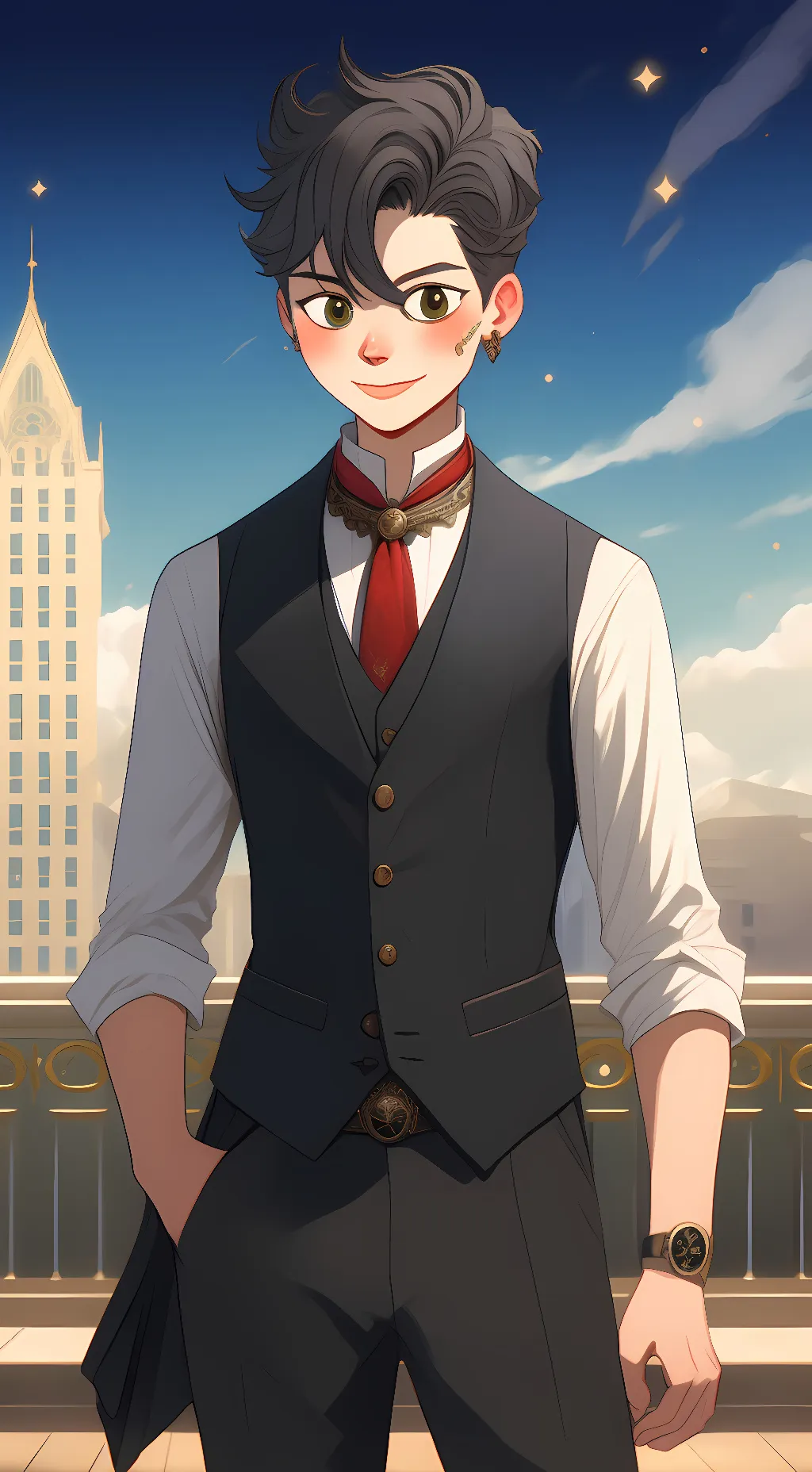 ai character: Terence afton background