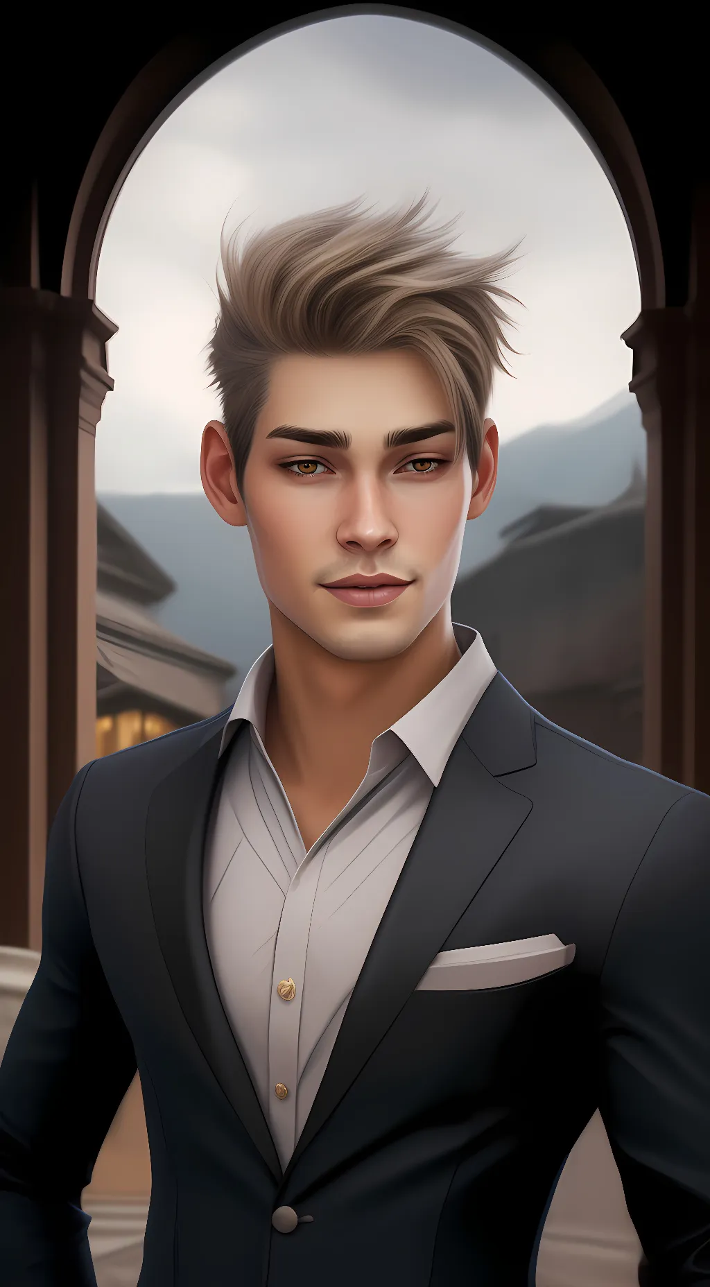 ai character: Morse code background