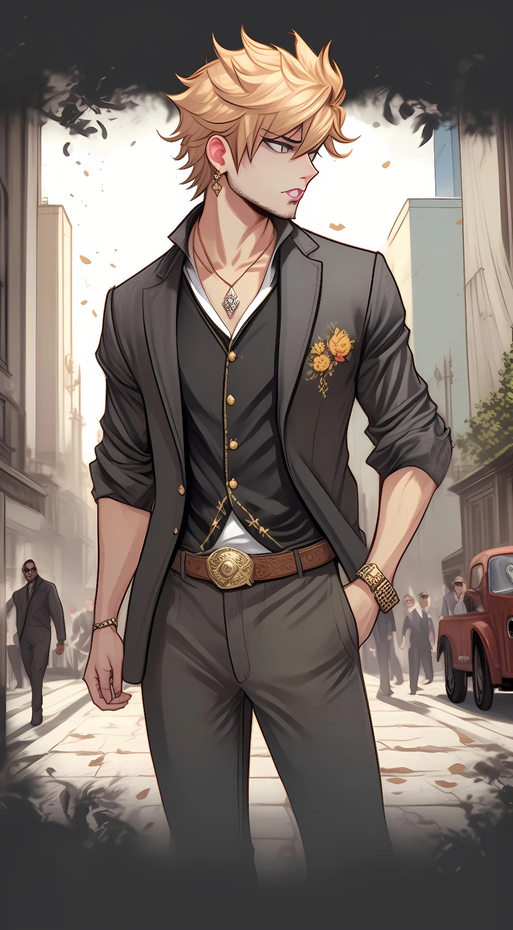 ai character: Bakugo background