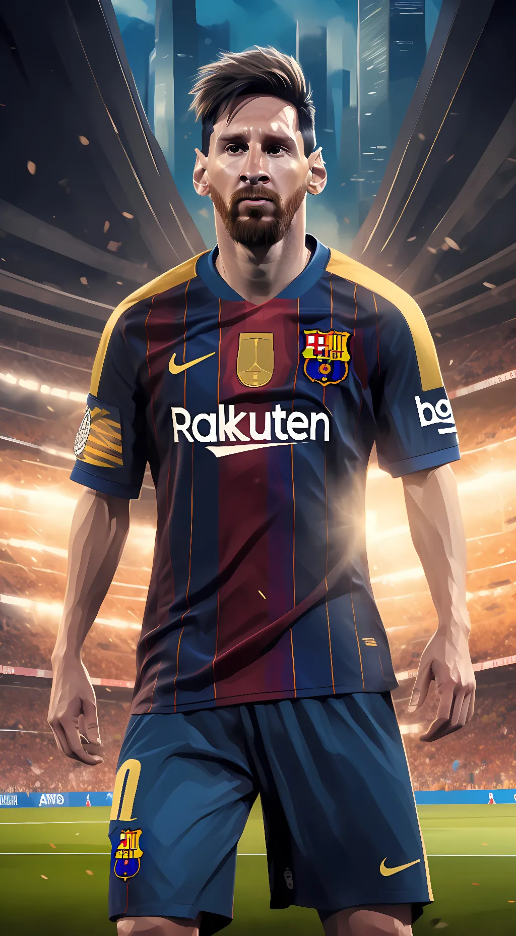 ai character: Lionel Messi background