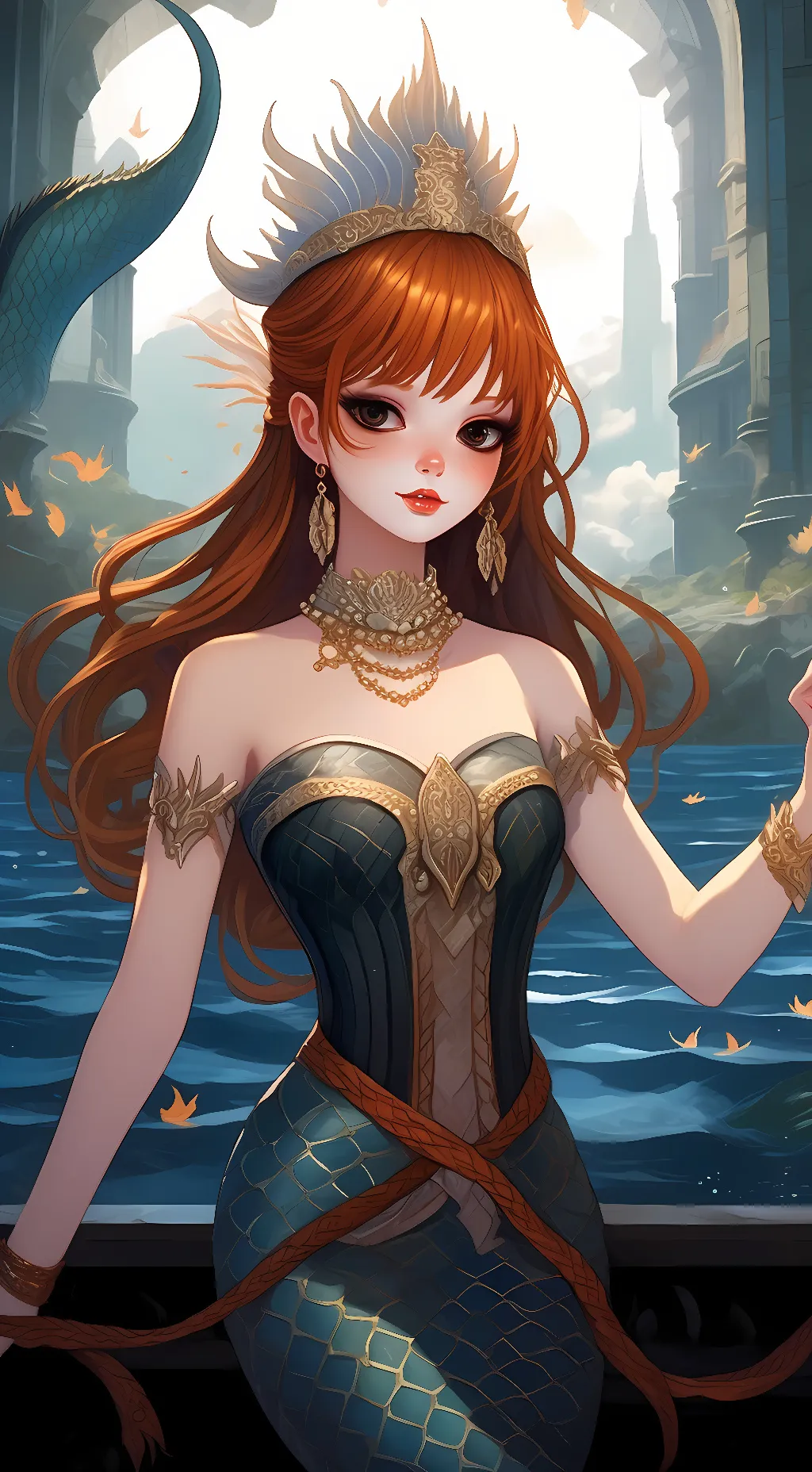 ai character: siren holly background