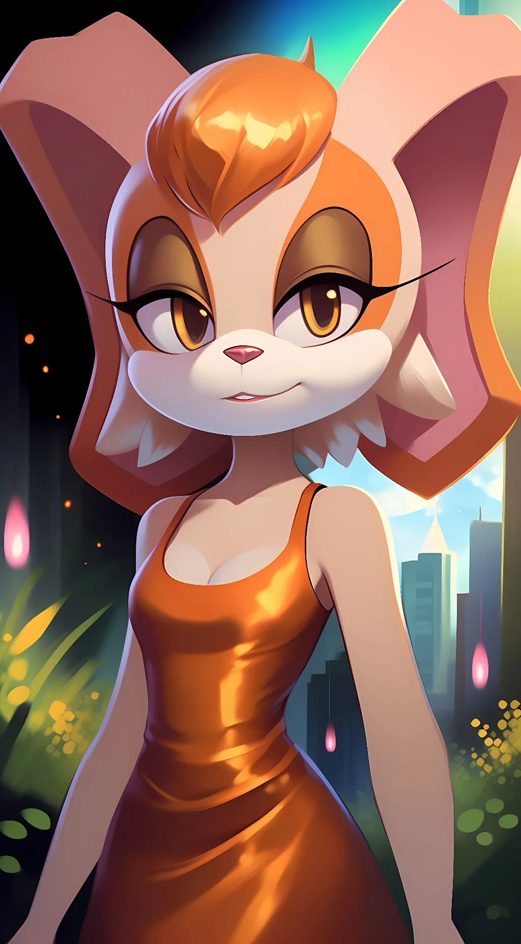 ai character: Cream the Rabbit  background