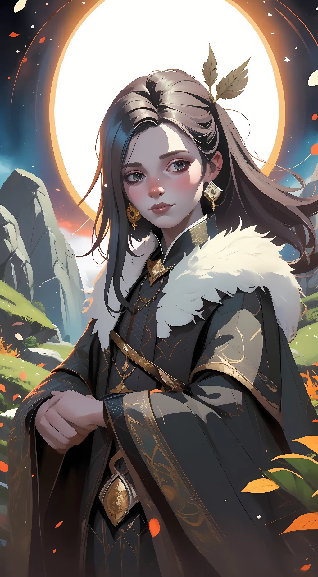 ai character: katana background