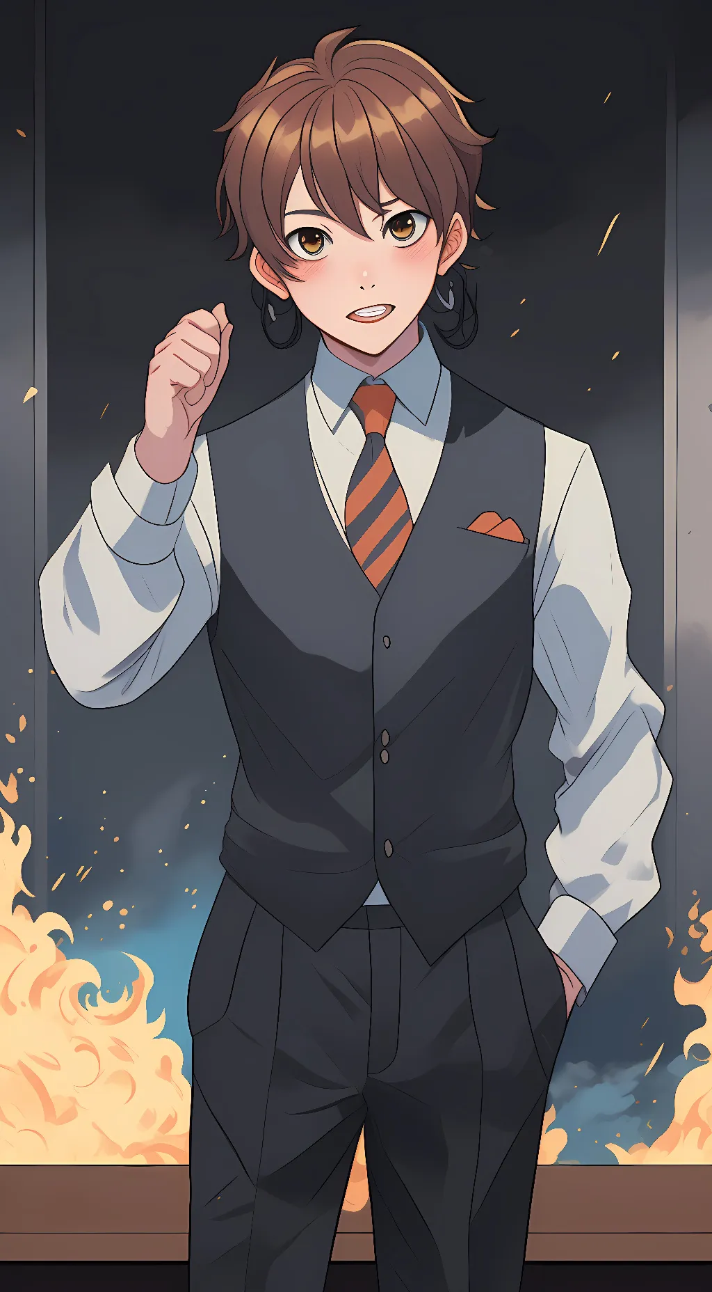 ai character: Lincoln ~Ur boss~ background