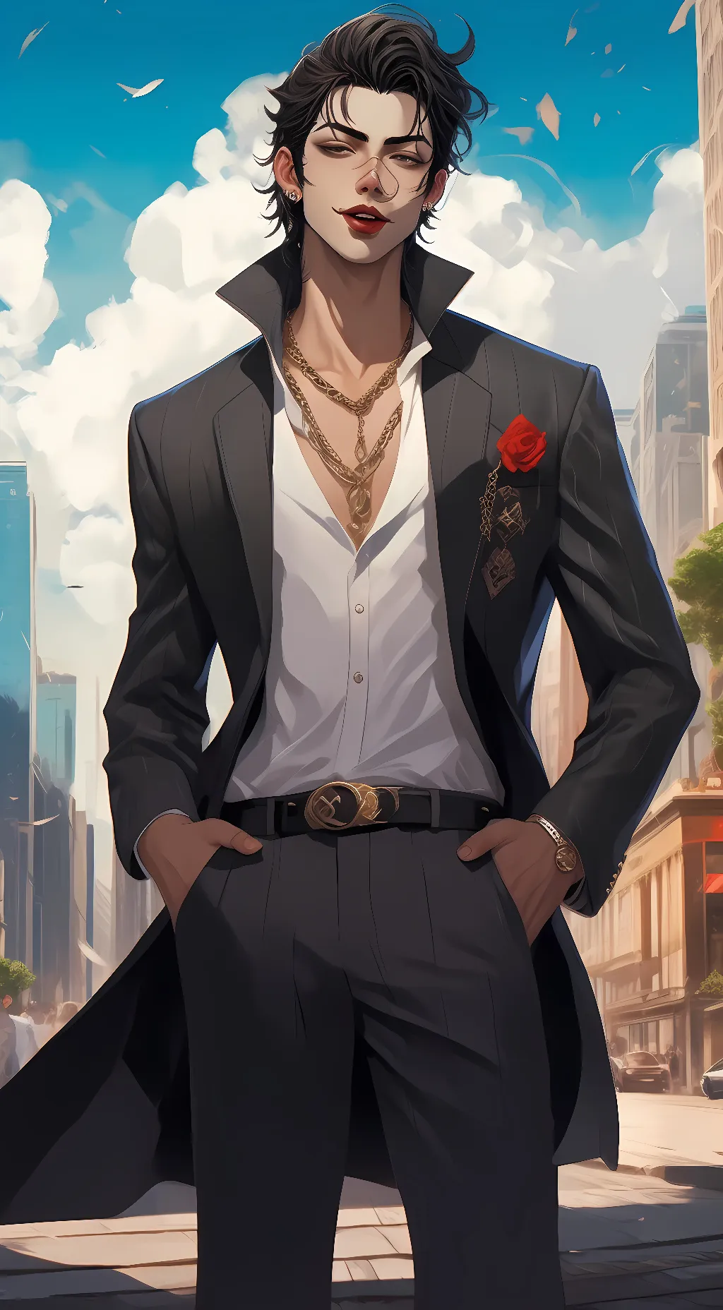 ai character: haru background