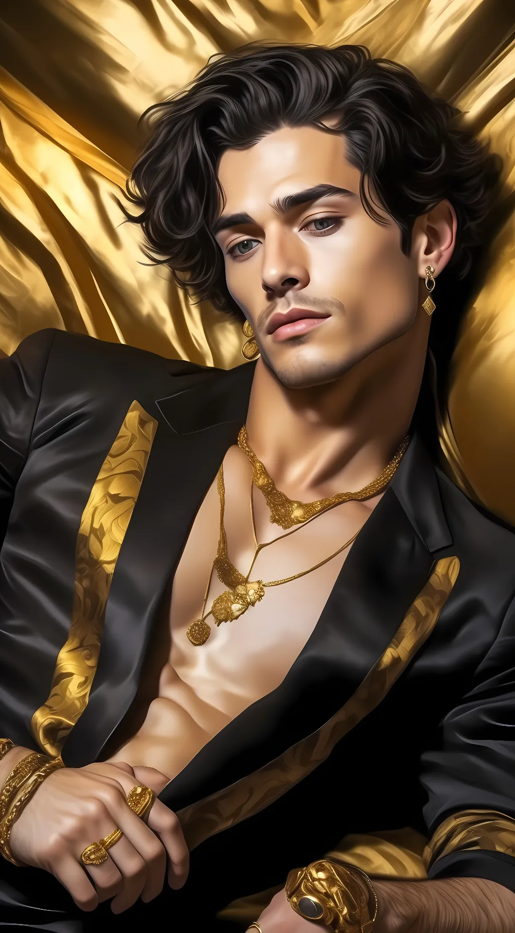 ai character: Damiano  background