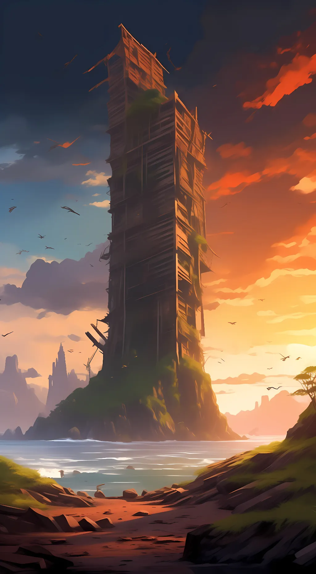 ai character: RPG A new world background