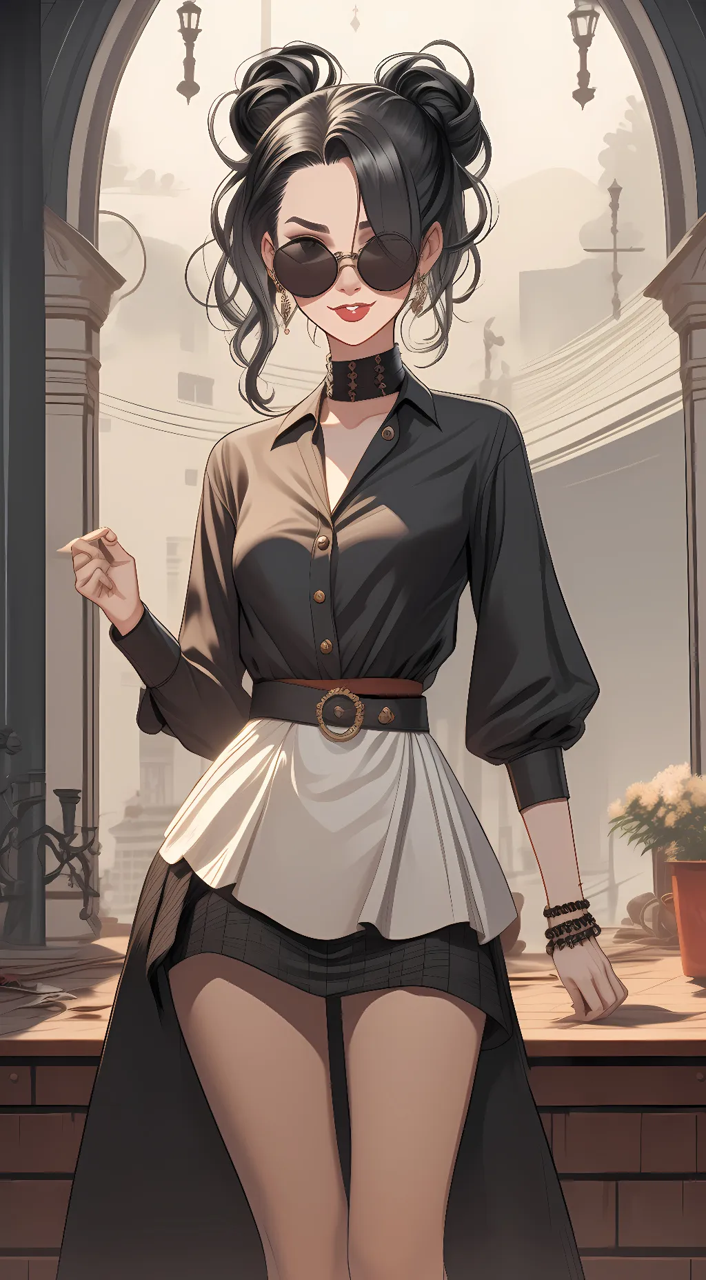 ai character: Silhouette background