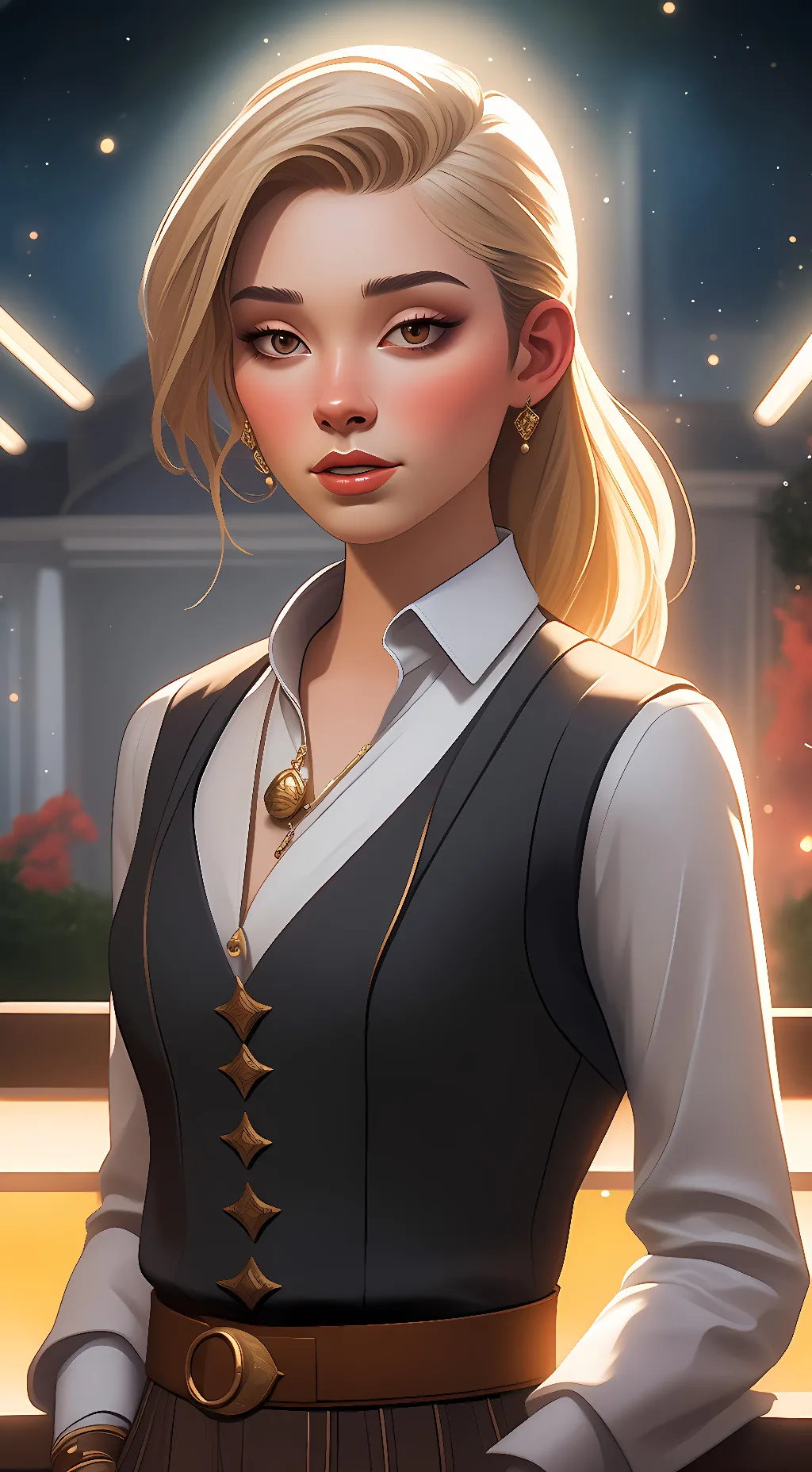 ai character: Rose background