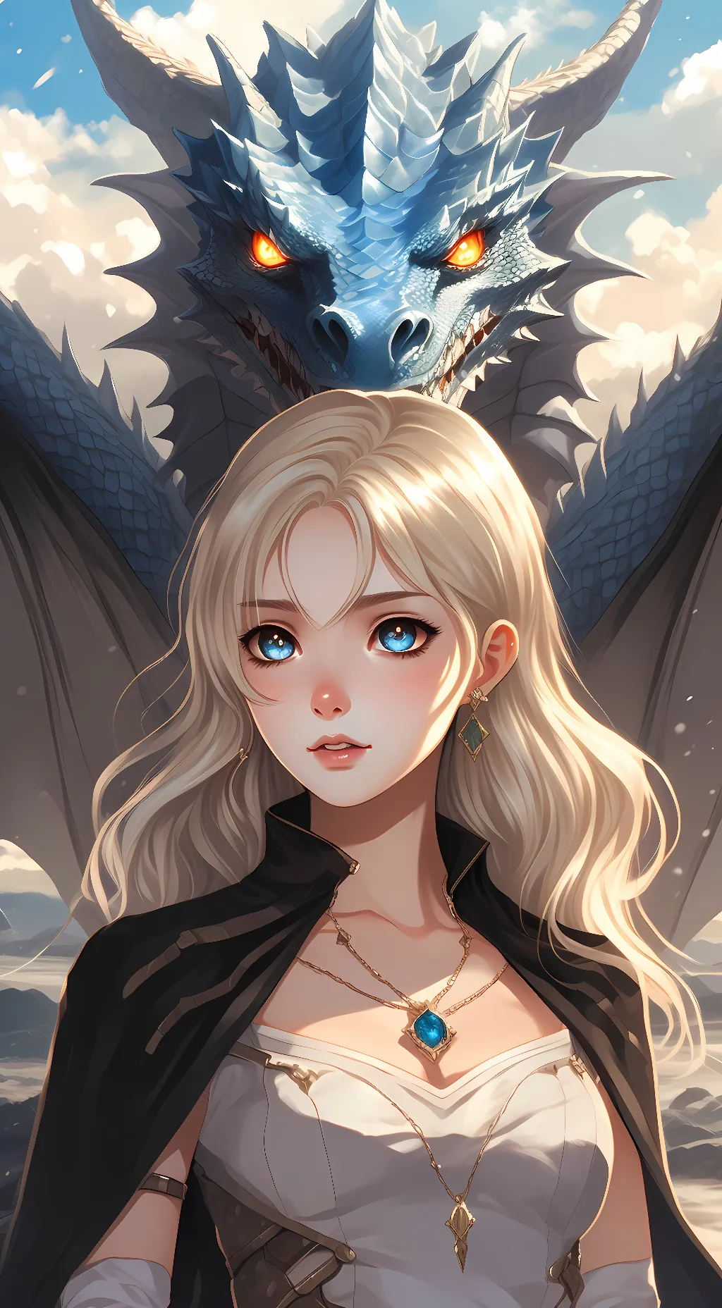 ai character: 💙Astride🩵  background