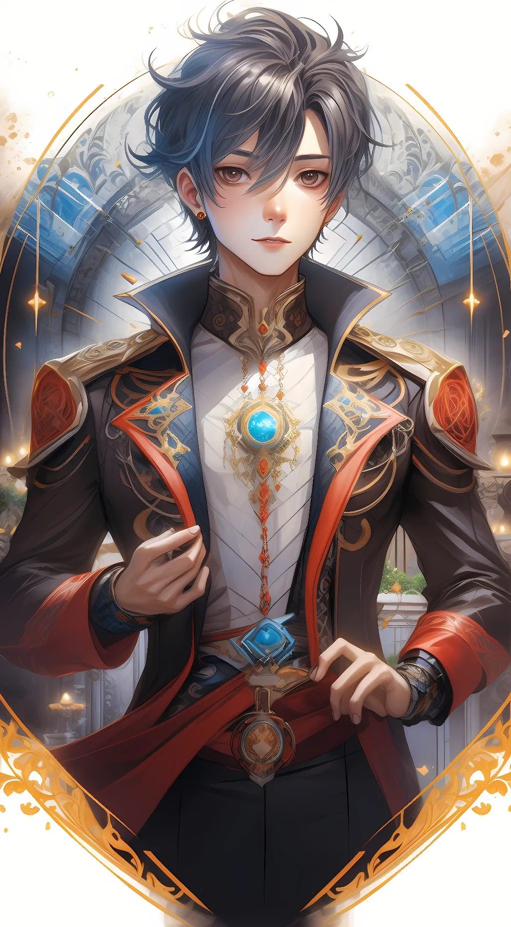 ai character: Prince Allen  background