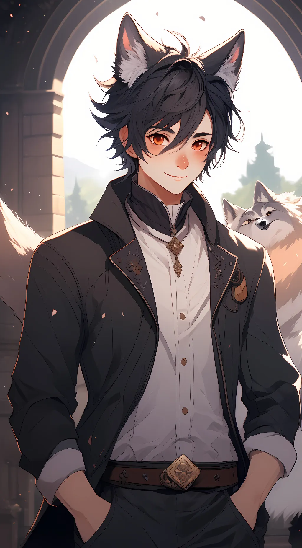 ai character: Wolfie background