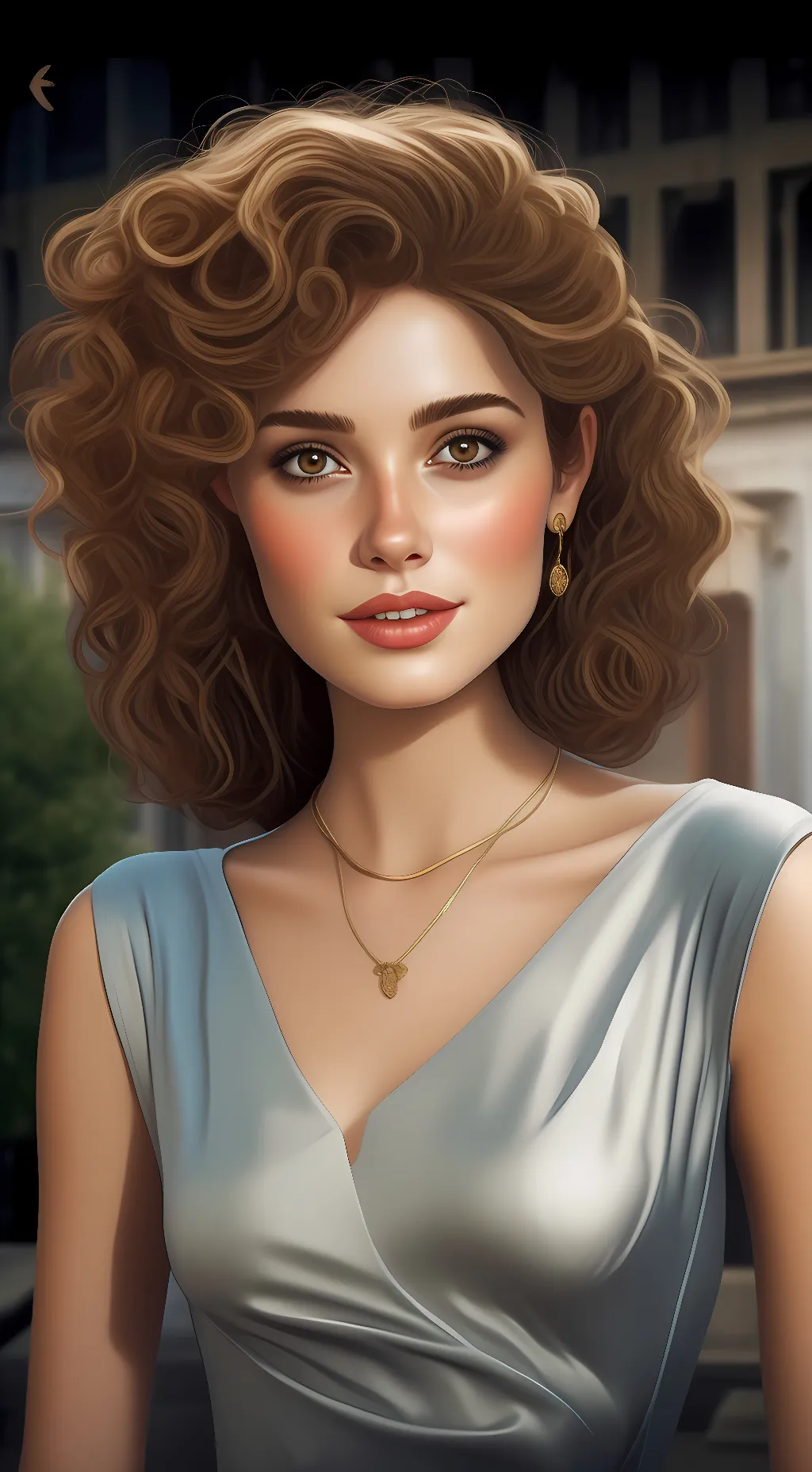 ai character: Sandra.  background