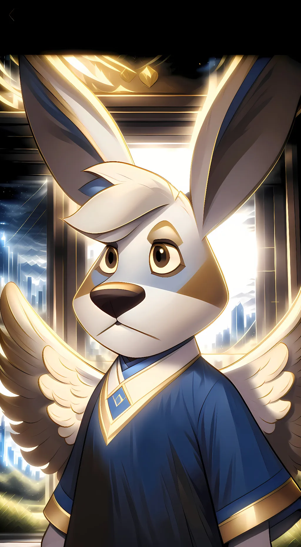 ai character: Angel Mikey background