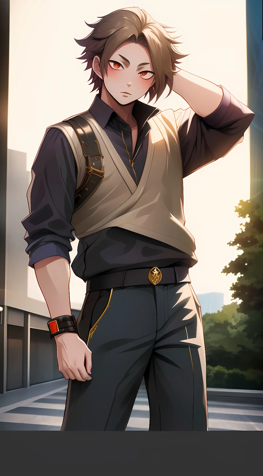 ai character: ⚡denki⚡ background