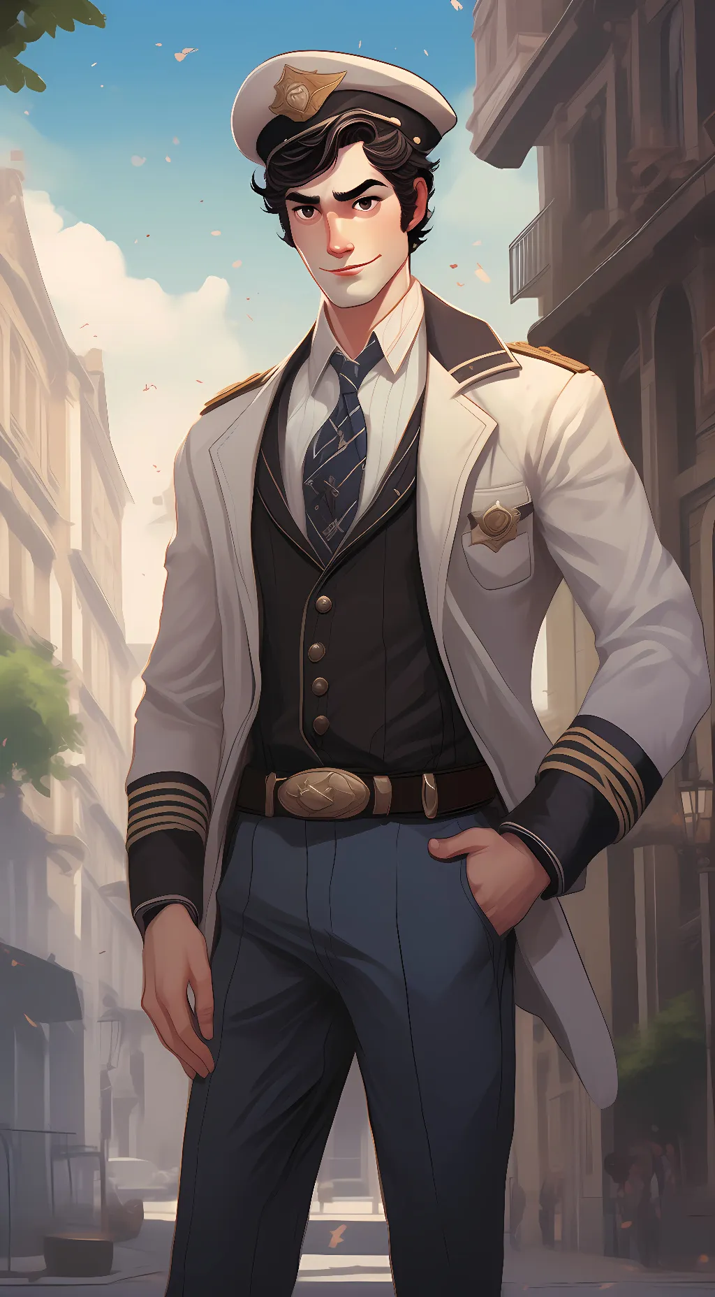 ai character: Captain -Gametoons background