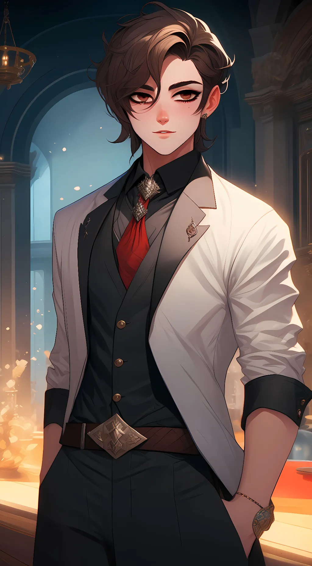 ai character: Rick  background