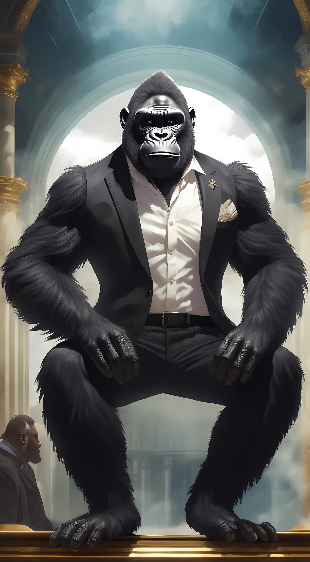 ai character: Gorilla tag background