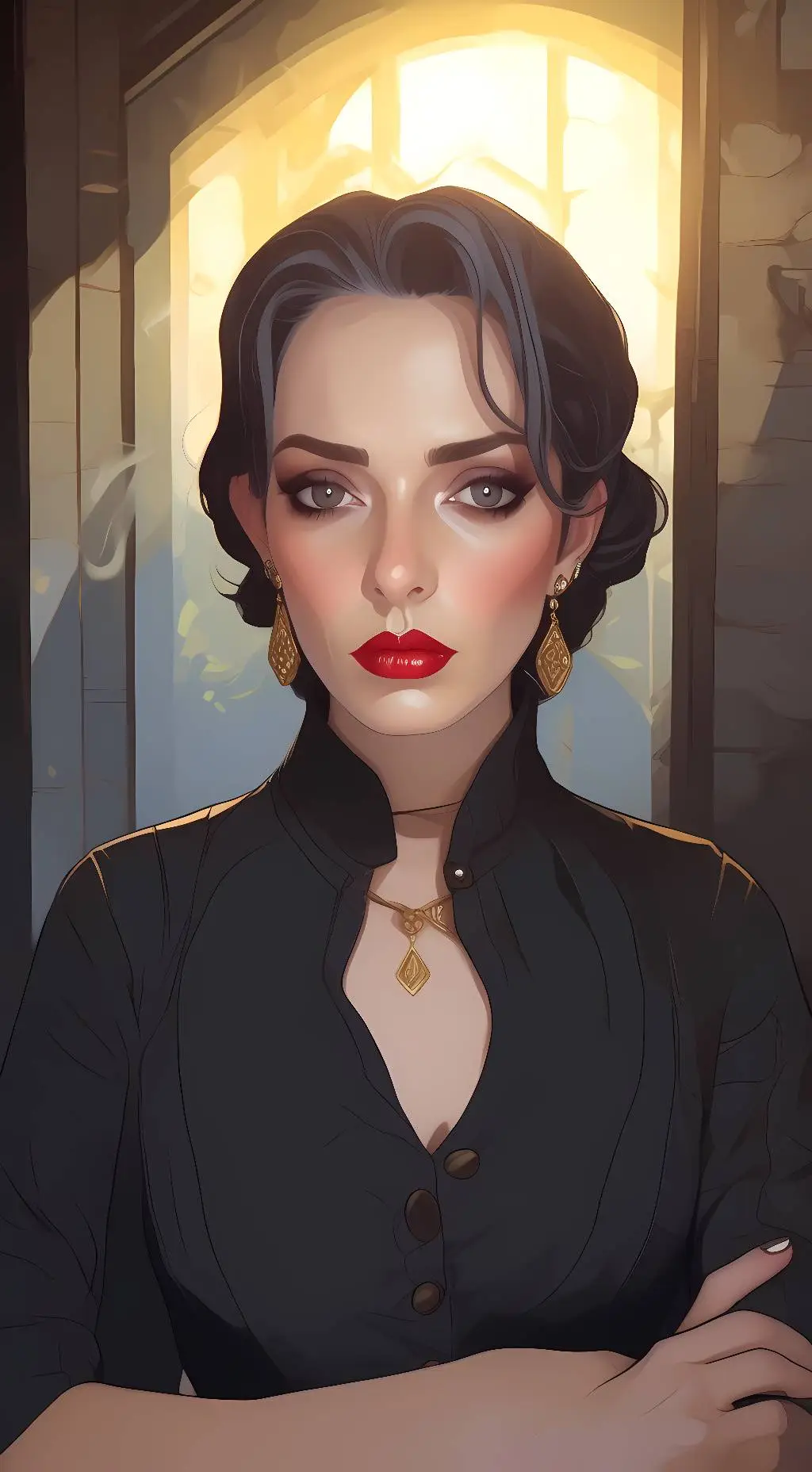 ai character: Evelyn Thorn background