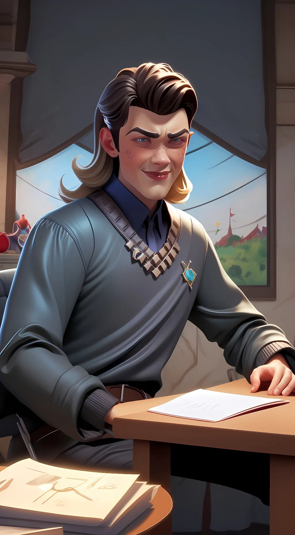 ai character: Ayden background