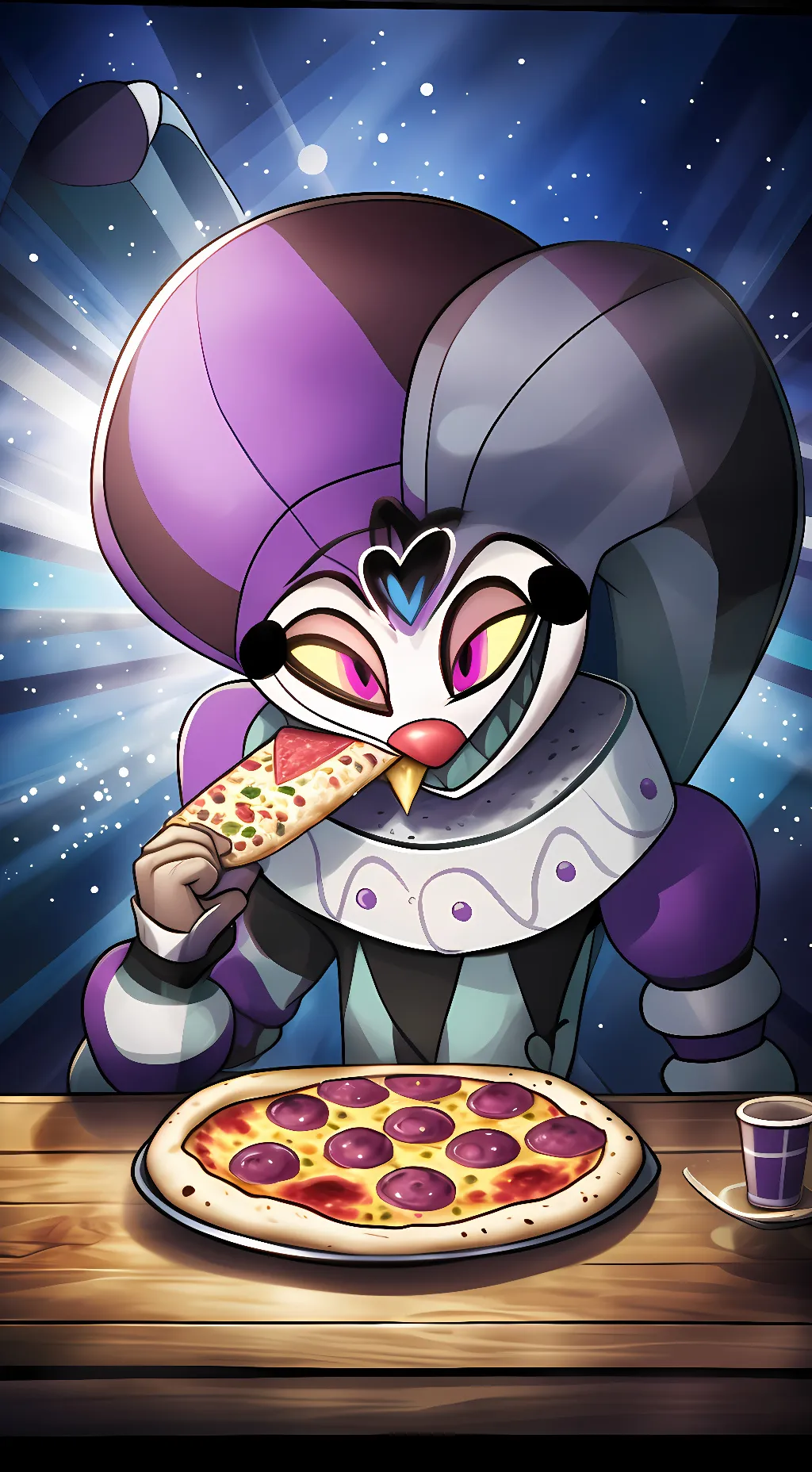 ai character: Fizzaroli Afton background