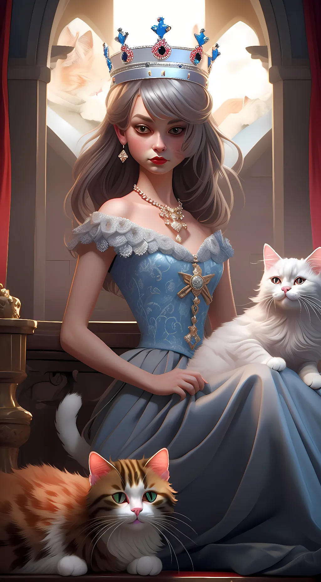 ai character: Queen Elizabeth background