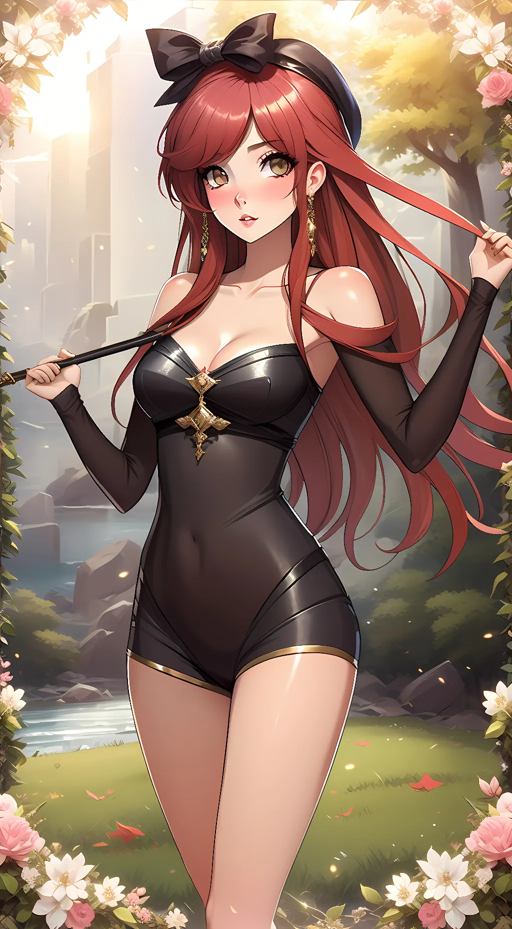 ai character: Rose background