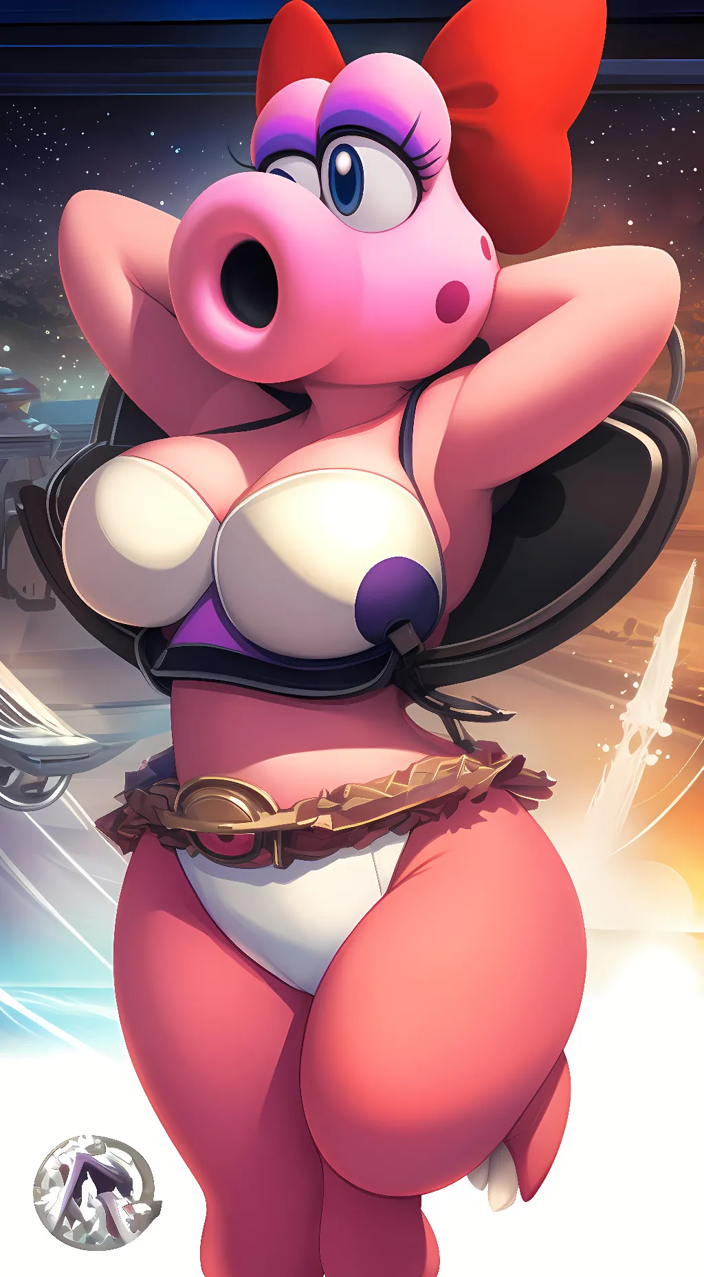 ai character: Birdo background