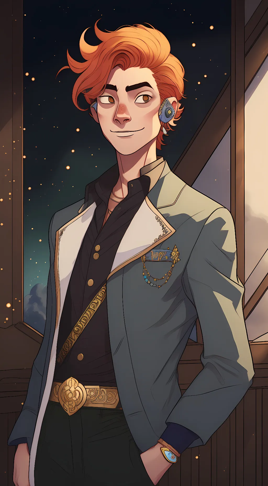 ai character: Sundrop as a human background