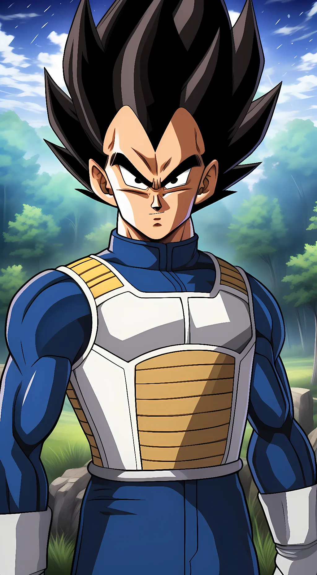 ai character: Vegeta background