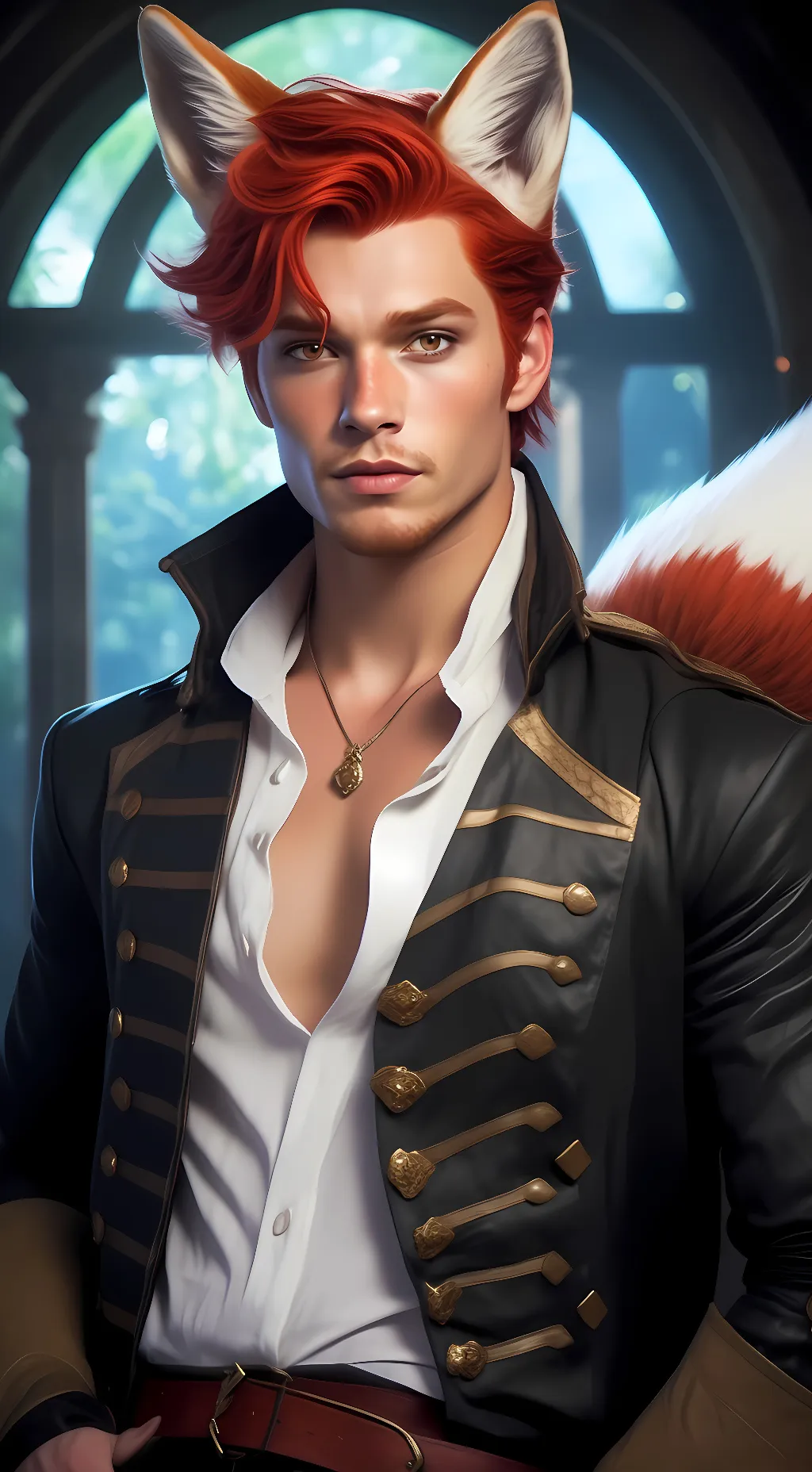 ai character: Foxy background