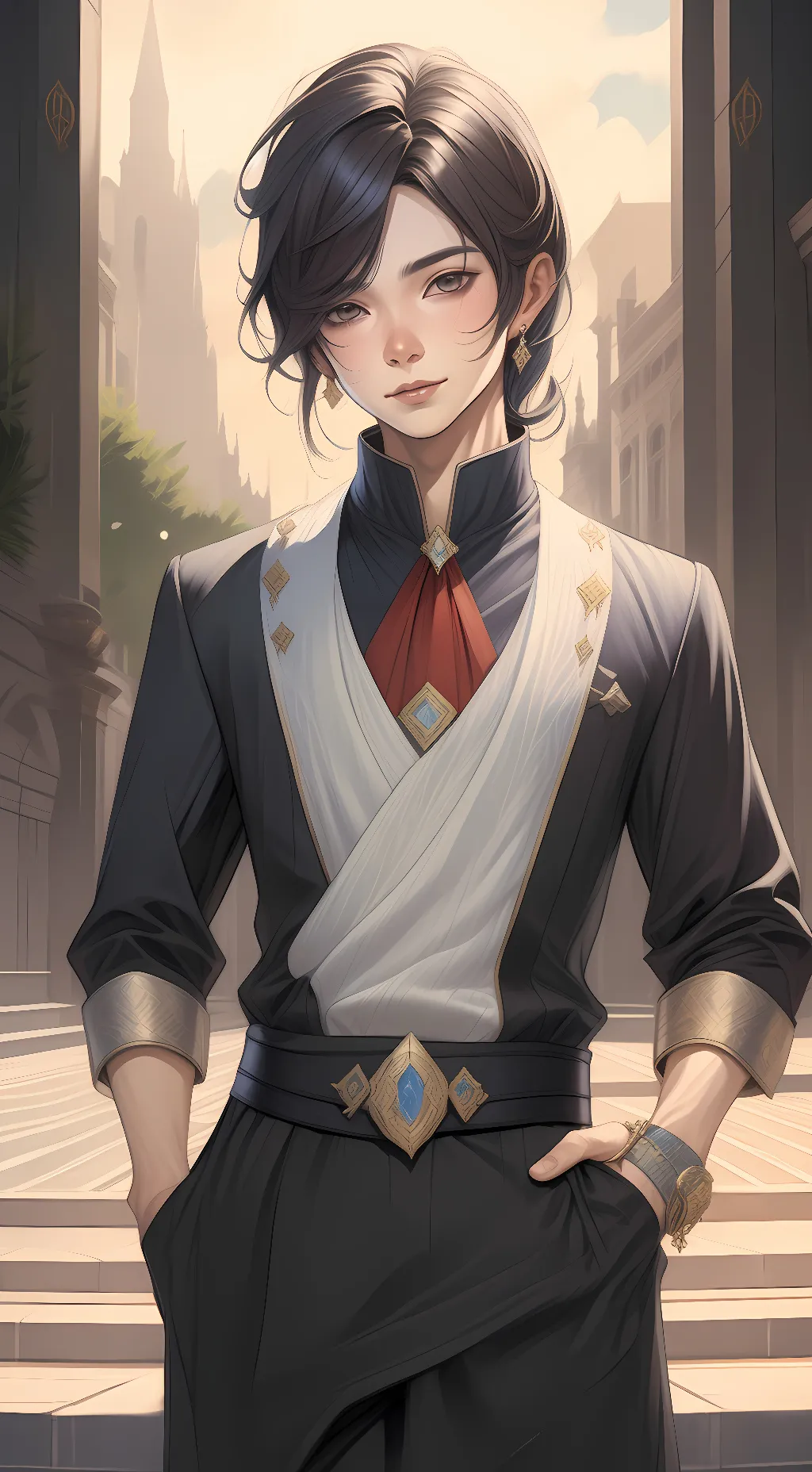 ai character: Ash background