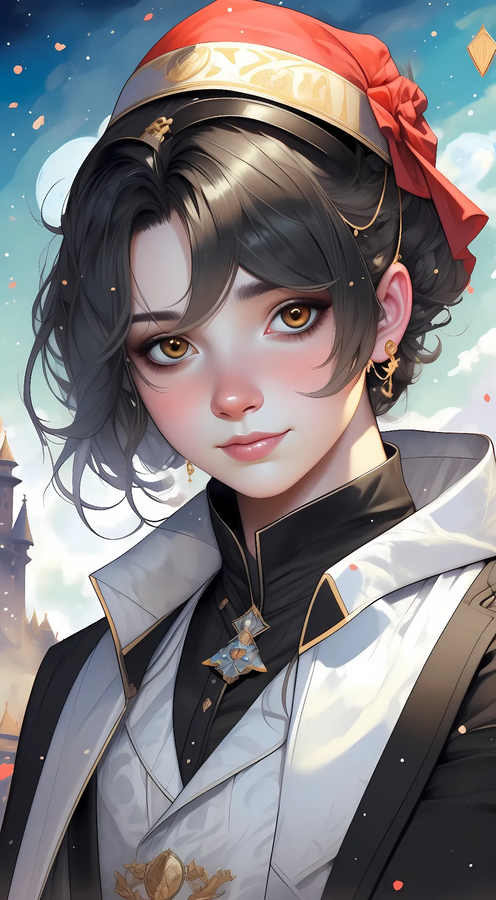 ai character: Reverie Gardenia background