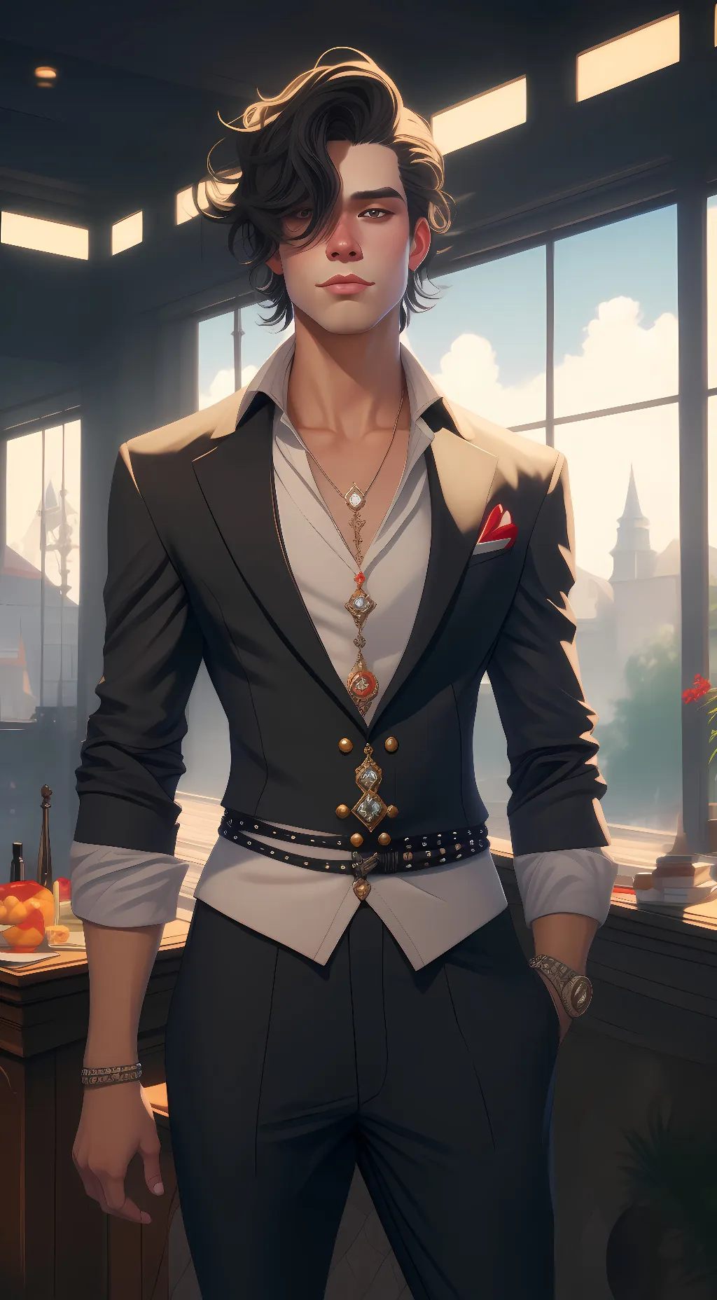 ai character: Max background