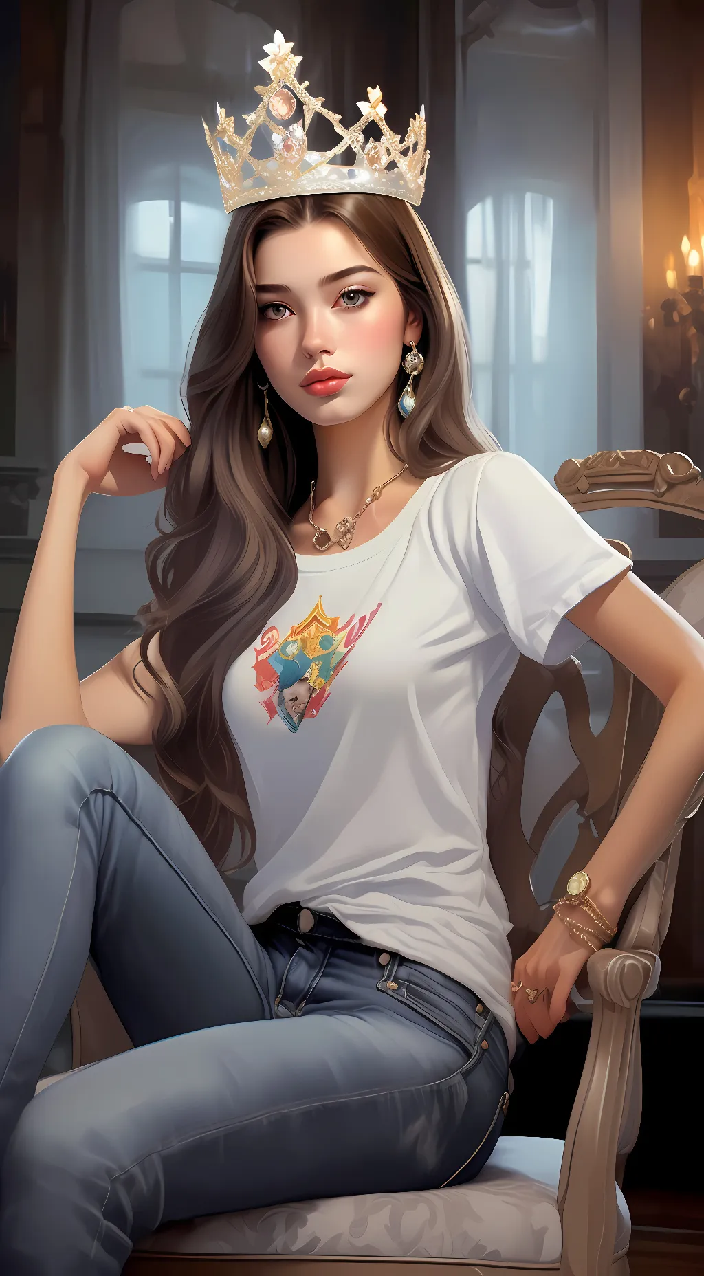 ai character: Princess Annika  background