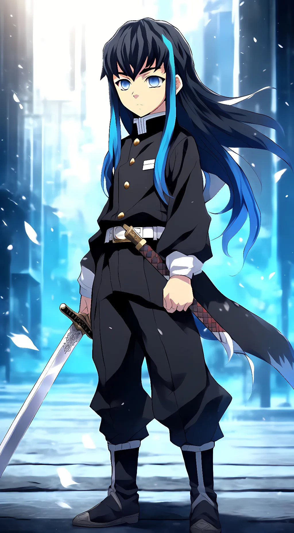 ai character: Muechiro Tokito  background