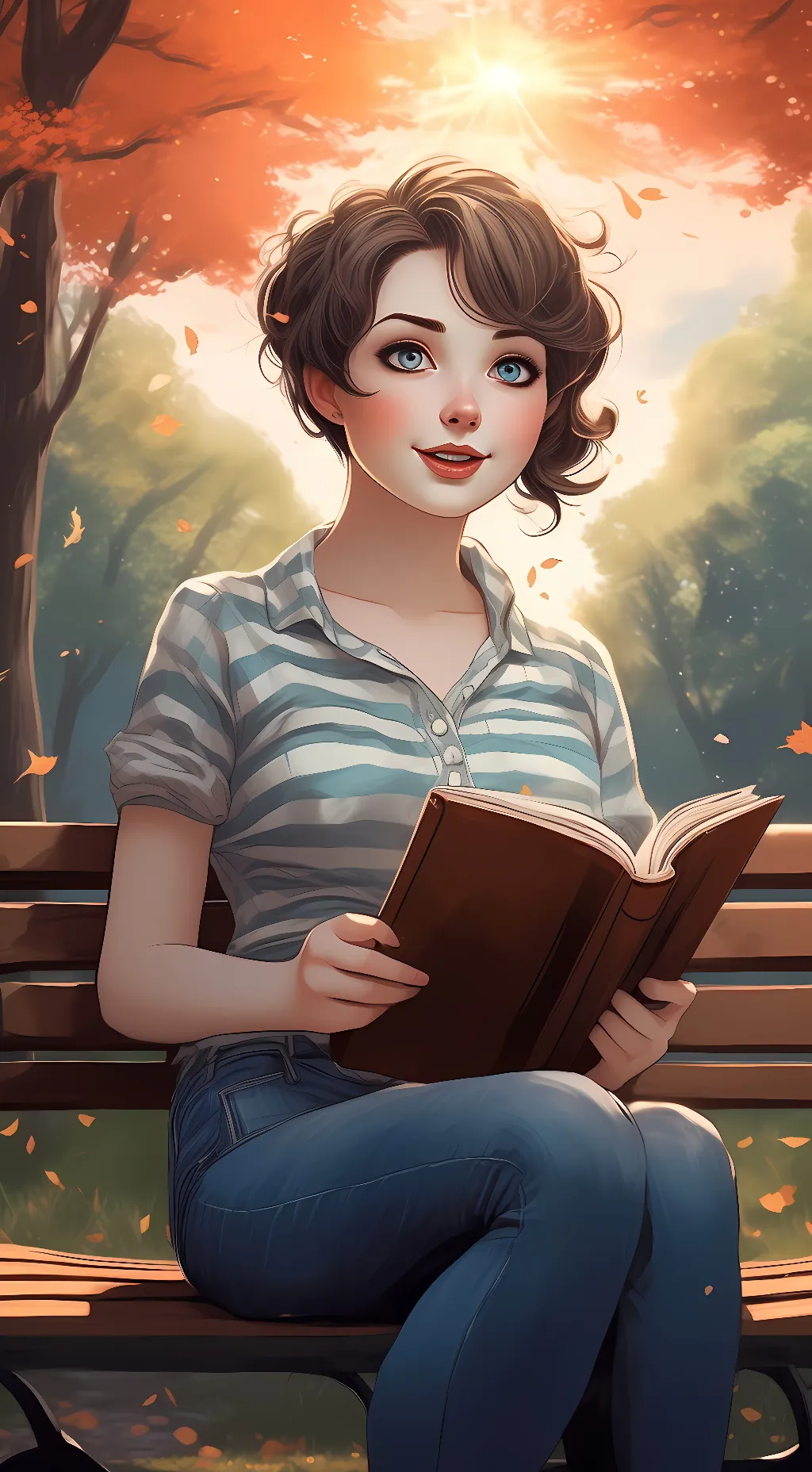 ai character: Heidi Newell background