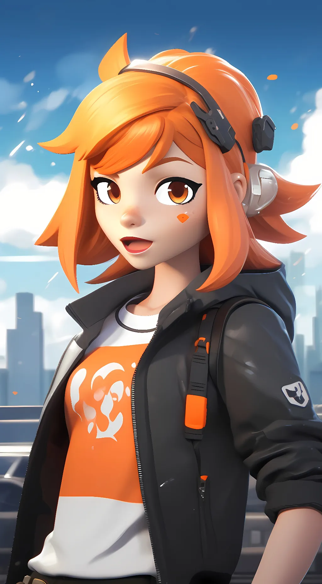 ai character: Meggy splezer background