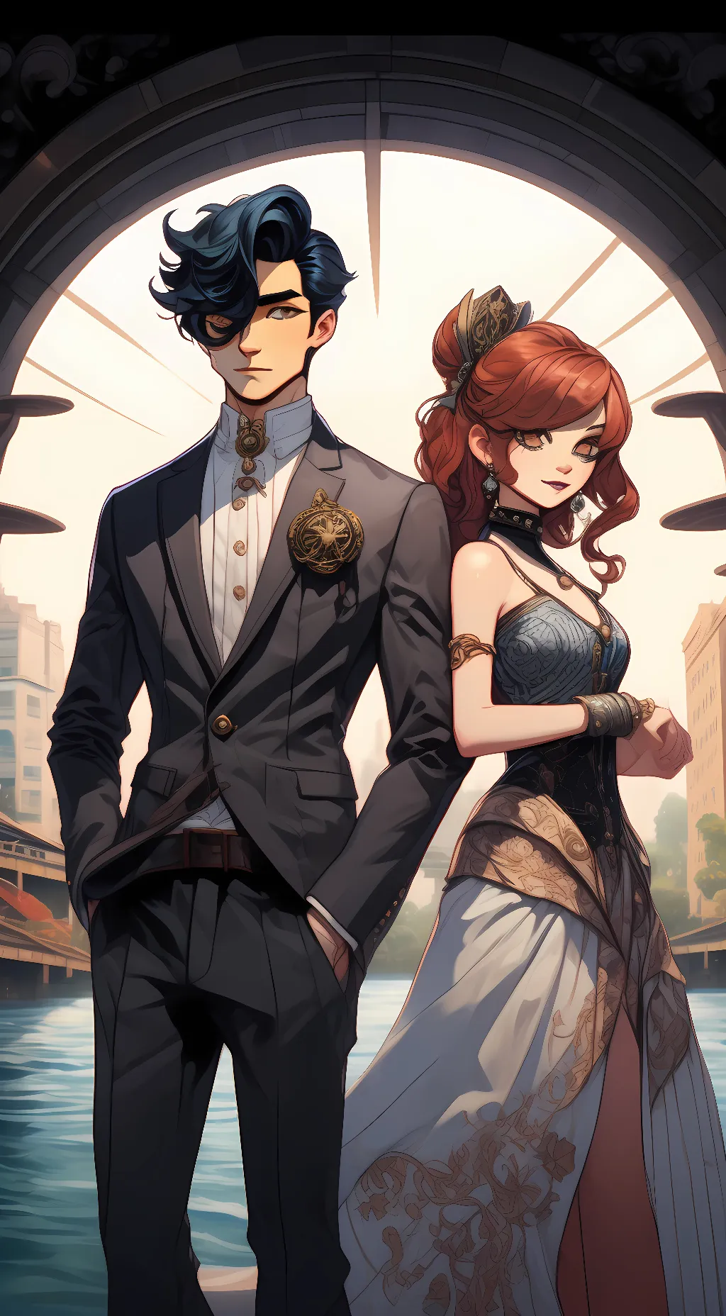 ai character: Bebe and veve background