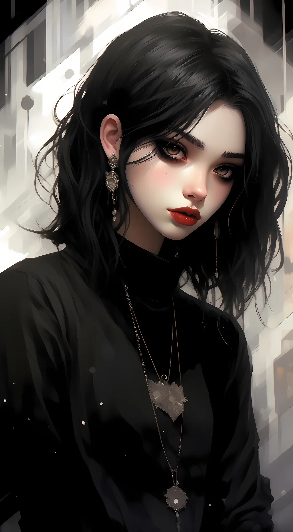 ai character: rose background