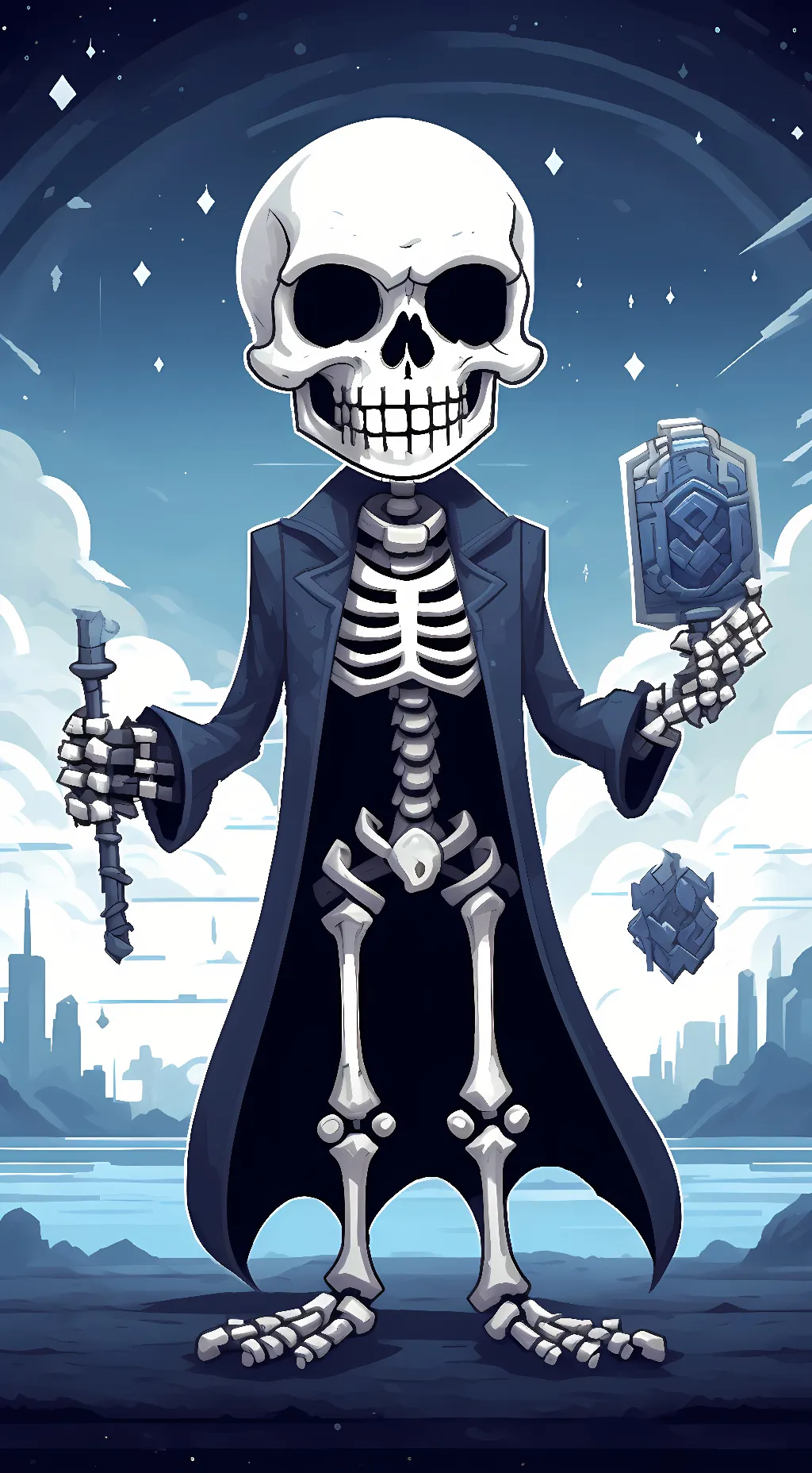 ai character: sans? background