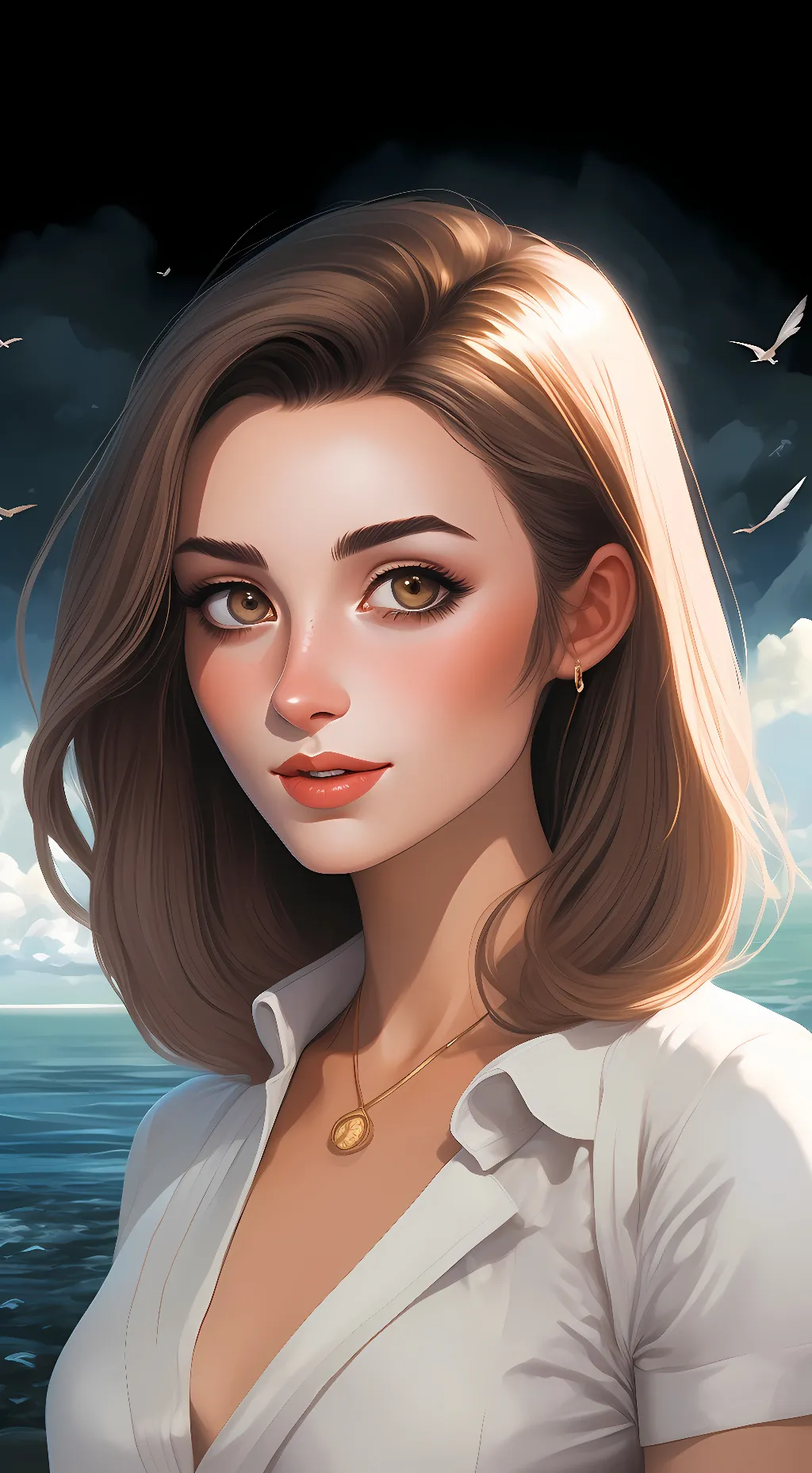 ai character: Heather  background