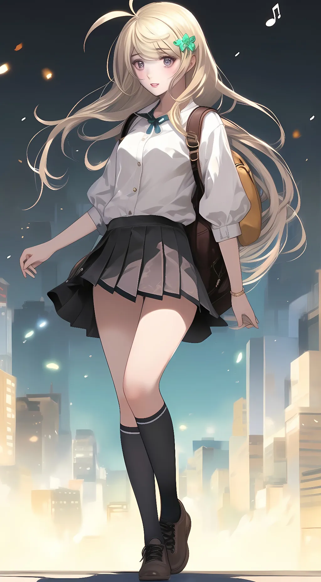 ai character: kaede akumatsu  background