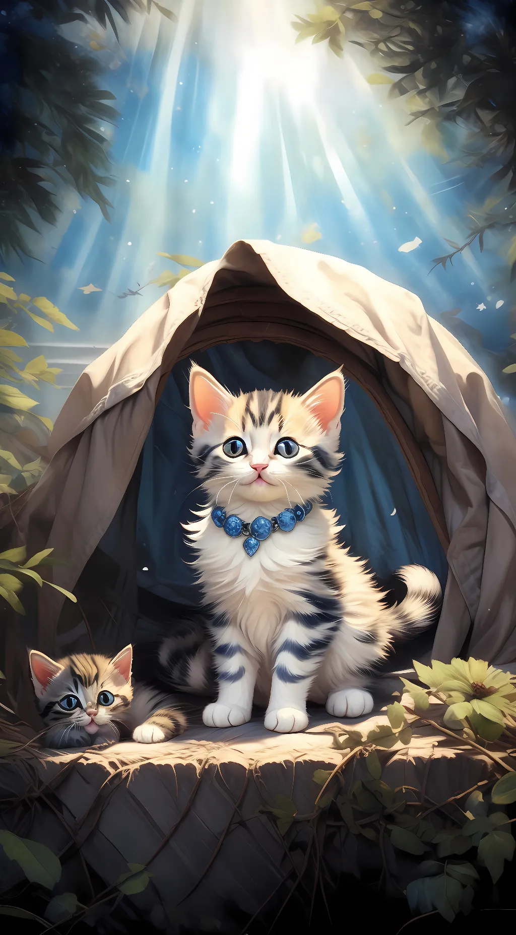 ai character: Your sister kitten background